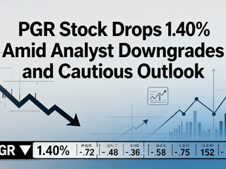 PGR Stock Drops 1.40% Amid Analyst Downgrades and Cautious Outlook