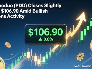 Pinduoduo (PDD) Closes Slightly Up at $106.90 Amid Bullish Options Activity