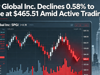 S&P Global Inc. Declines 0.58% to Close at $465.51 Amid Active Trading