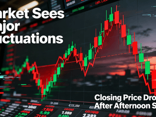 Market Sees Major Fluctuations with Closing Price Dropping to [insert closing price] After Afternoon Surge