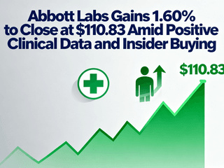 Abbott Labs Gains 1.60% to Close at $110.83 Amid Positive Clinical Data and Insider Buying