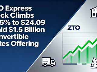 ZTO Express Stock Climbs 1.95% to $24.09 Amid $1.5 Billion Convertible Notes Offering