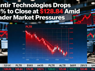 Palantir Technologies Drops 1.35% to Close at $128.84 Amid Broader Market Pressures