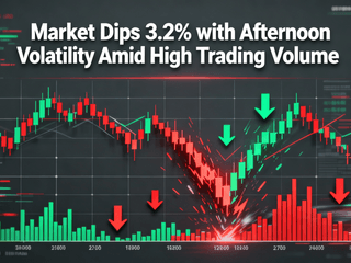 Market Dips 3.2% with Afternoon Volatility Amid High Trading Volume