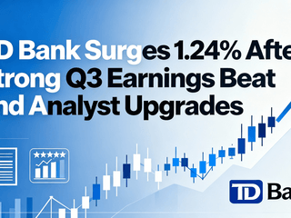 TD Bank Surges 1.24% After Strong Q3 Earnings Beat and Analyst Upgrades