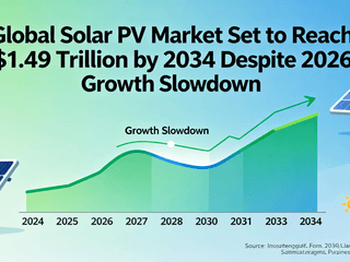 Global Solar PV Market Set to Reach $1.49 Trillion by 2034 Despite 2026 Growth Slowdown