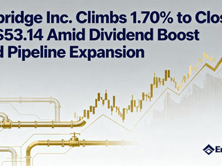 Enbridge Inc. Climbs 1.70% to Close at $53.14 Amid Dividend Boost and Pipeline Expansion