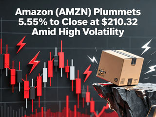 Amazon (AMZN) Plummets 5.55% to Close at $210.32 Amid High Volatility
