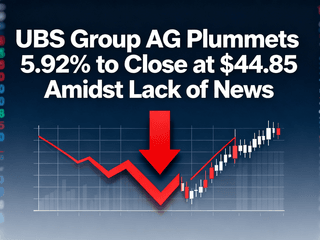 UBS Group AG Plummets 5.92% to Close at $44.85 Amidst Lack of News