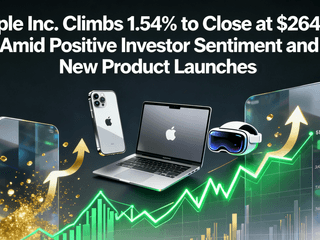 Apple Inc. Climbs 1.54% to Close at $264.58 Amid Positive Investor Sentiment and New Product Launches