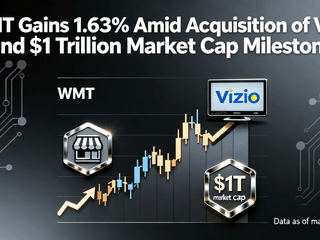 WMT Gains 1.63% Amid Acquisition of Vizio and $1 Trillion Market Cap Milestone