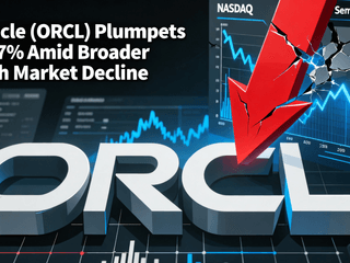 Oracle (ORCL) Plummets 4.57% Amid Broader Tech Market Decline