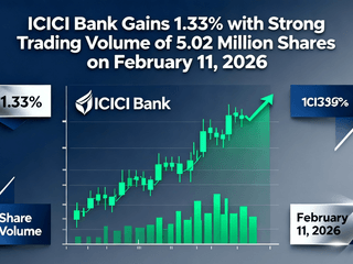 ICICI Bank Gains 1.33% with Strong Trading Volume of 5.02 Million Shares on February 11, 2026