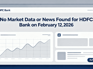No Market Data or News Found for HDFC Bank on February 12, 2026