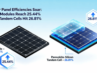 Solar Panel Efficiencies Soar: HJT Modules Reach 25.44% and Tandem Cells Hit 26.81%