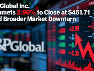 S&P Global Inc. Plummets 2.96% to Close at $451.71 Amid Broader Market Downturn