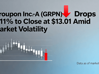 Groupon Inc-A (GRPN) Drops 2.11% to Close at $13.01 Amid Market Volatility
