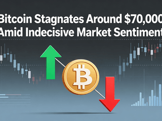 Bitcoin Stagnates Around $70,000 Amid Indecisive Market Sentiment
