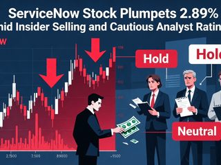 ServiceNow Stock Plummets 2.89% Amid Insider Selling and Cautious Analyst Ratings