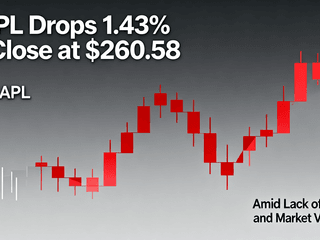 AAPL Drops 1.43% to Close at $260.58 Amid Lack of News and Market Volatility
