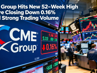 CME Group Hits New 52-Week High Before Closing Down 0.16% Amid Strong Trading Volume