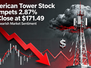 American Tower Stock Plummets 2.87% to Close at $171.49 Amid Bearish Market Sentiment
