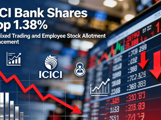 ICICI Bank Shares Drop 1.38% Amid Mixed Trading and Employee Stock Allotment Announcement