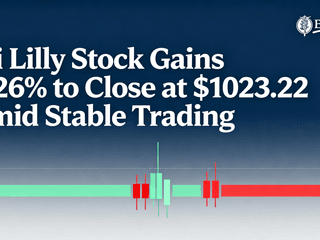 Eli Lilly Stock Gains 0.26% to Close at $1023.22 Amid Stable Trading