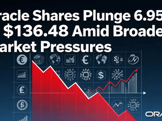 Oracle Shares Plunge 6.95% to $136.48 Amid Broader Market Pressures
