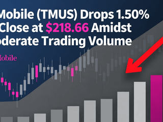 T-Mobile (TMUS) Drops 1.50% to Close at $218.66 Amidst Moderate Trading Volume