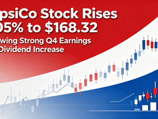 PepsiCo Stock Rises 2.05% to $168.32 Following Strong Q4 Earnings and Dividend Increase