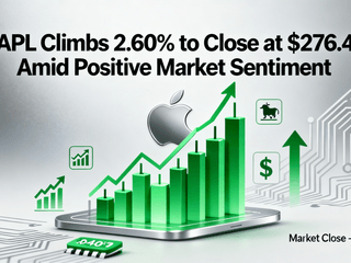 AAPL Climbs 2.60% to Close at $276.49 Amid Positive Market Sentiment