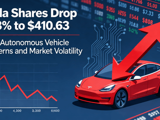 Tesla Shares Drop 1.63% to $410.63 Amid Autonomous Vehicle Concerns and Market Volatility