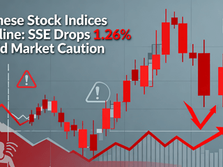 Chinese Stock Indices Decline: SSE Drops 1.26% Amid Market Caution