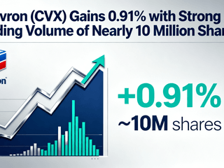 Chevron (CVX) Gains 0.91% with Strong Trading Volume of Nearly 10 Million Shares