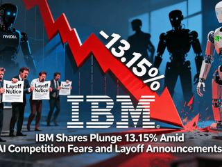 IBM Shares Plunge 13.15% Amid AI Competition Fears and Layoff Announcements