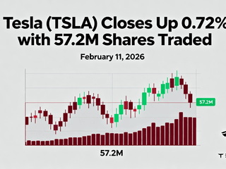 Tesla (TSLA) Closes Up 0.72% with 57.2M Shares Traded on February 11, 2026