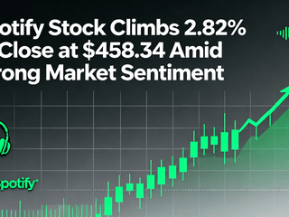 Spotify Stock Climbs 2.82% to Close at $458.34 Amid Strong Market Sentiment