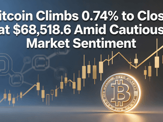 Bitcoin Climbs 0.74% to Close at $68,518.6 Amid Cautious Market Sentiment