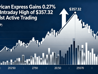 American Express Gains 0.27% with Intraday High of $357.32 Amidst Active Trading