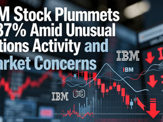IBM Stock Plummets 4.87% Amid Unusual Options Activity and Market Concerns