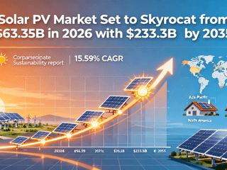 Solar PV Market Set to Skyrocket from $63.35B in 2026 to $233.3B by 2035 with 15.59% CAGR