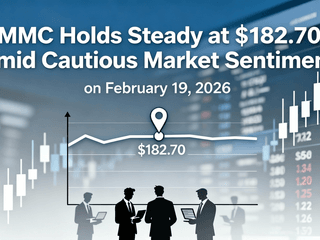 MMC Holds Steady at $182.70 Amid Cautious Market Sentiment on February 19, 2026