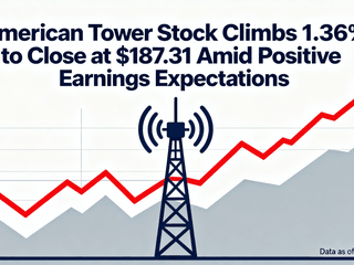 American Tower Stock Climbs 1.36% to Close at $187.31 Amid Positive Earnings Expectations