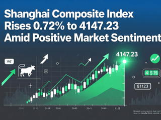 Shanghai Composite Index Rises 0.72% to 4147.23 Amid Positive Market Sentiment