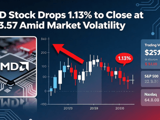AMD Stock Drops 1.13% to Close at $213.57 Amid Market Volatility
