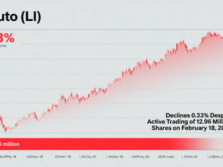 Li Auto (LI) Declines 0.33% Despite Active Trading of 12.96 Million Shares on February 18, 2026