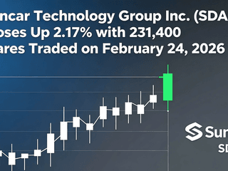 Suncar Technology Group Inc. (SDA.O) Closes Up 2.17% with 231,400 Shares Traded on February 24, 2026