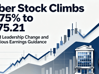 Uber Stock Climbs 1.75% to $75.21 Amid Leadership Change and Cautious Earnings Guidance