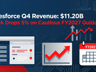 Salesforce (CRM) Reports Q4 Revenue of $11.20B, Stock Drops 5% on Cautious FY2027 Guidance